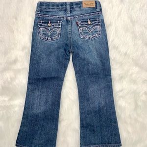 Levi’s Boot-Cut Jeans with Pink Stitching Size 4